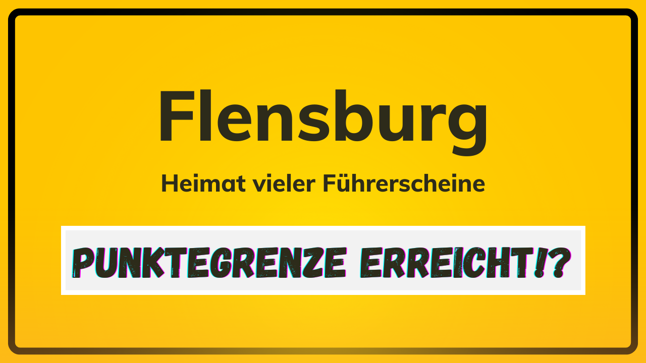 Punkte in Flensburg und Führerscheinentzug – MPU Vorbereitung und Maßnahmen zum Punkteabbau