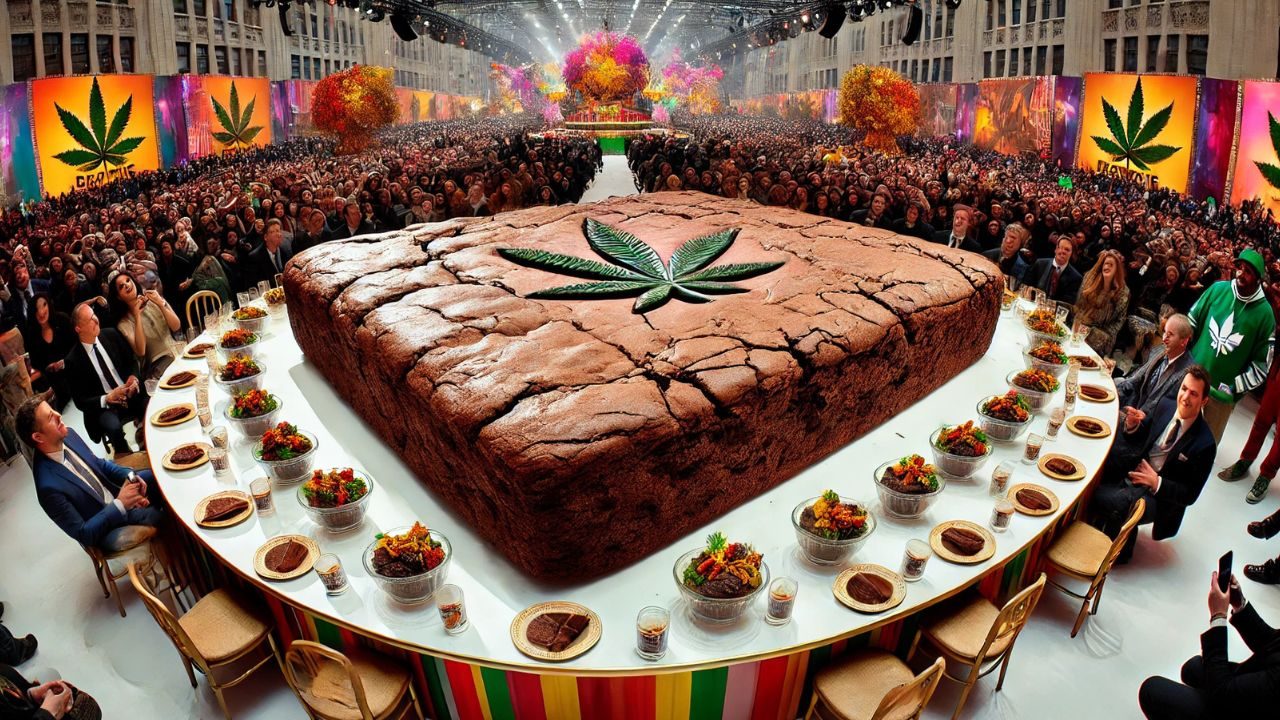 Der größte Cannabis-Brownie der Welt