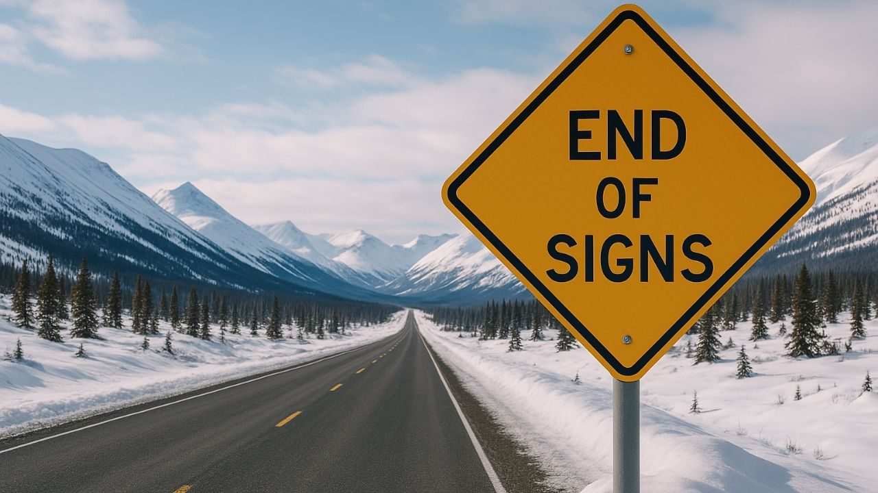 Ende Gelände: Keine weiteren Warnschilder! (Alaska, USA)