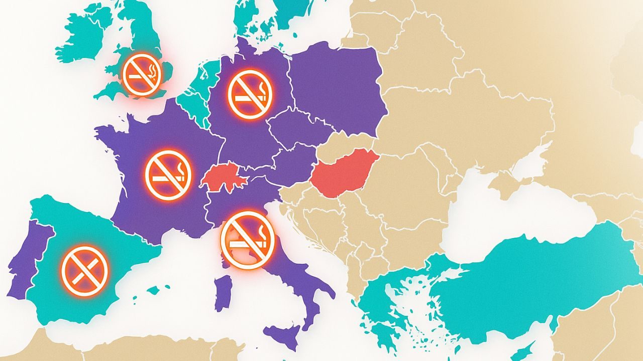 Europakarte rauchverbot auto kinder